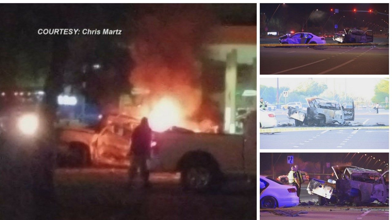 1 person killed in fiery crash in Chandler, teen possibly facing