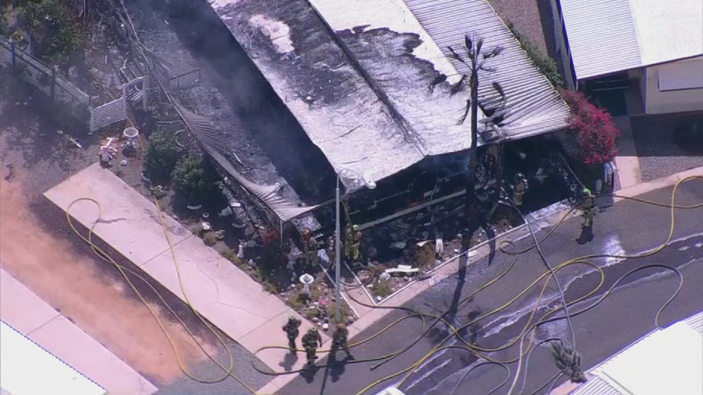 Mesa fire crews douse fire in mobile home; no one hurt Arizona's Family