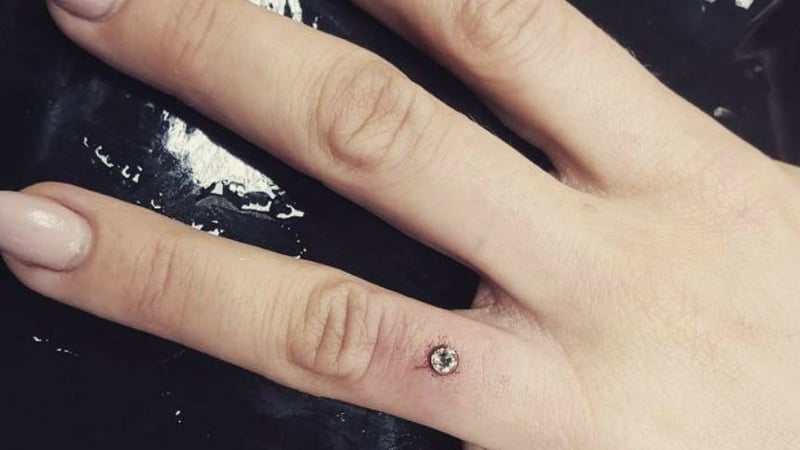 New Trend In Engagement Rings Diamond Embedded Finger Source Instagram